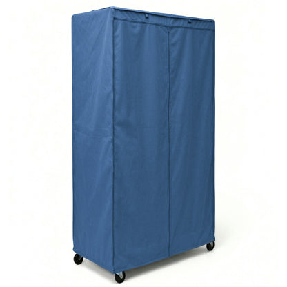 Storage Shelving Unit Cover, fits racks 36"W x 18"D x 72"H in Dusty Blue