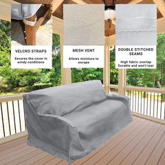 Patio Outdoor Sofa Cover Up to 80