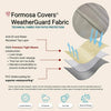 Patio Outdoor Large Loveseat Bench Cover Up to 65