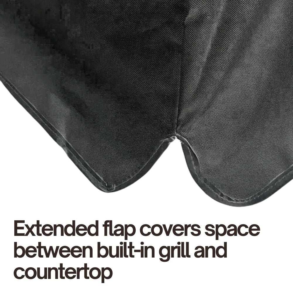 Built-In BBQ Outdoor Gas Grill Cover 33"L x 30"D x 16"H Vinyl Black
