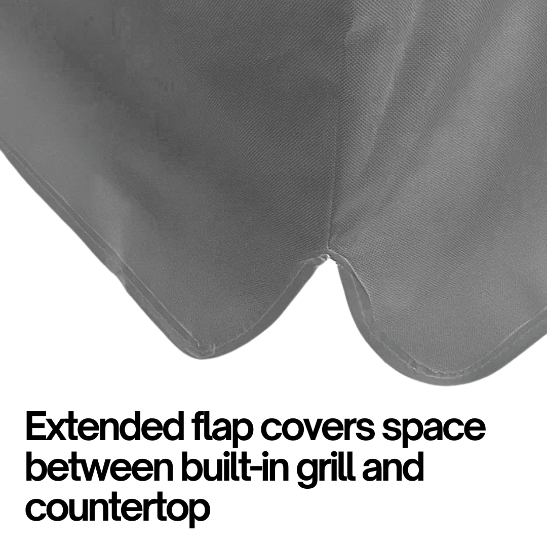 Built-In BBQ Outdoor Gas Grill Cover  - flap covers