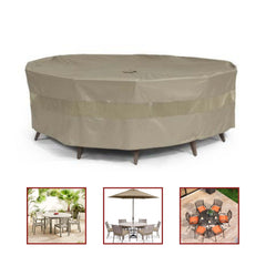 The main image showcases the Formosa Covers Patio Conversation Set Cover for Round Table, 104