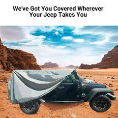Jeep Cover fit 1976-2006 Jeep Poly 200 in Grey