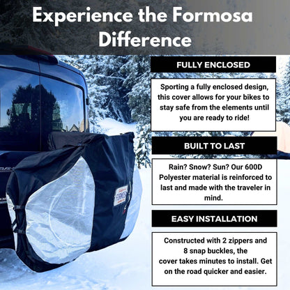 Quad Bike Rack Cover – Fits 3–4 Bikes, Hitch Mounted Transport Protection - Formosa Covers