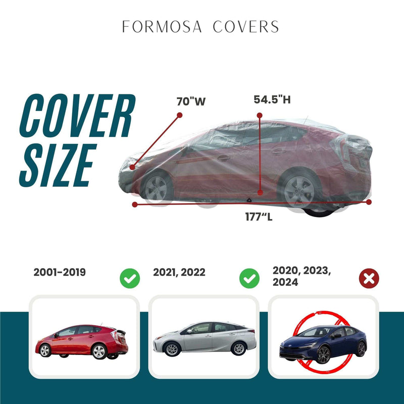 Toyota Prius Car Cover - 177"L x 70"W x 54.5"H - Charcoal Grey