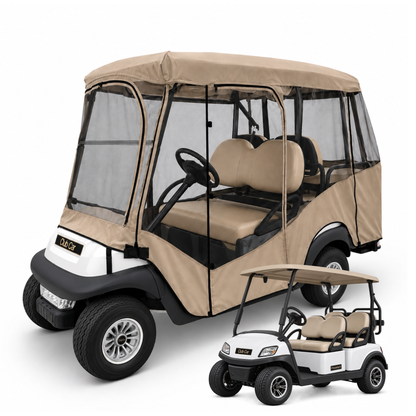 Club Car MESH Golf Cart Enclosure for 2+2 Passenger [4 Passenger Short Roof 58"]