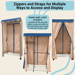 Portable Garment Rack Cover 36