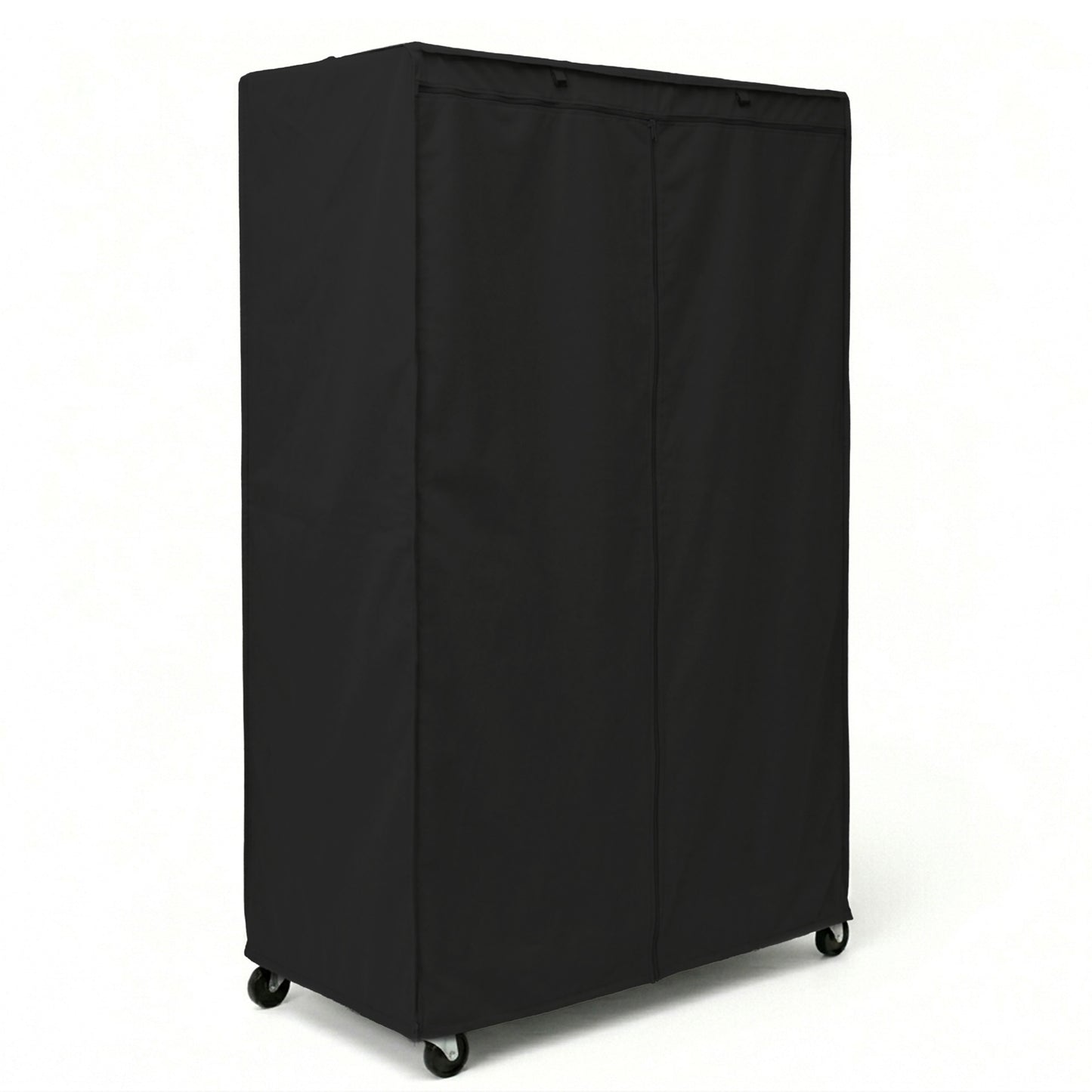Storage Shelving Unit Cover, fits racks 48"W x 24"D x 72"H in Black