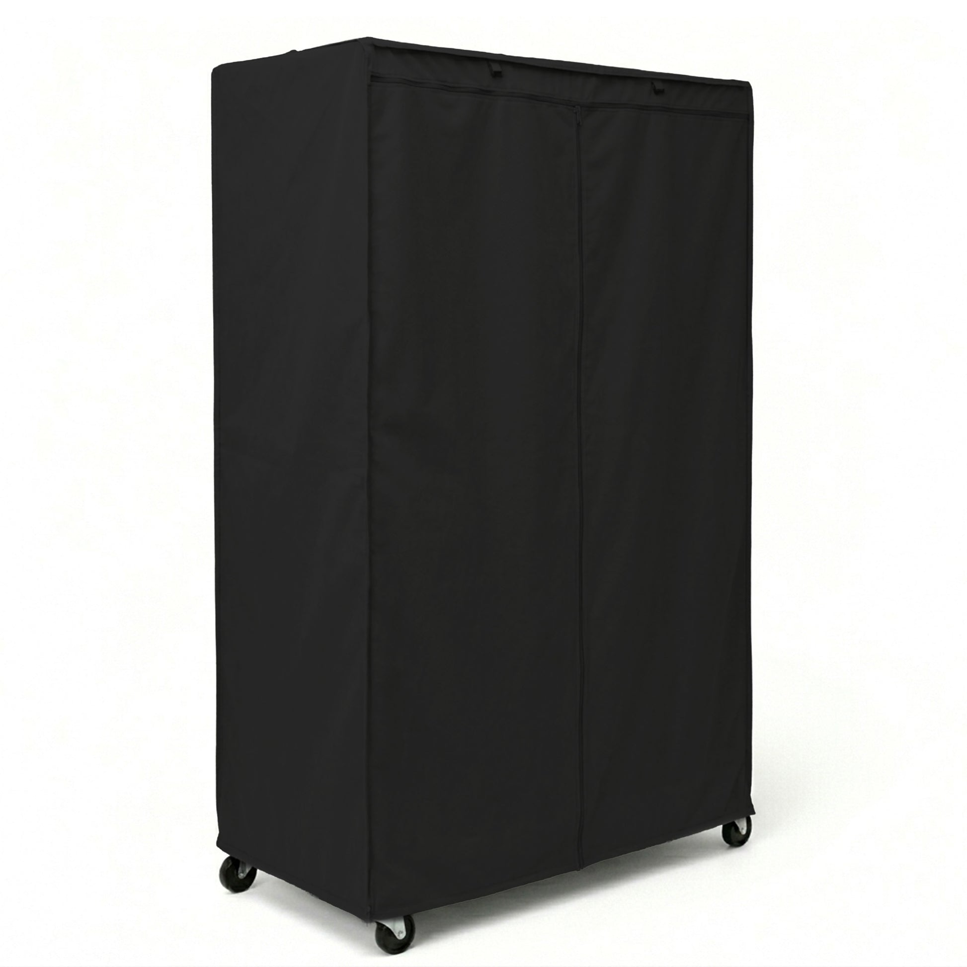 Storage Shelving Unit Cover, fits racks 48"W x 18"D x 72"H in Black - Formosa Covers