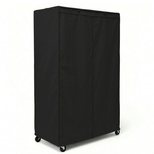Storage Shelving Unit Cover, fits racks 48"W x 18"D x 72"H in Black - Formosa Covers