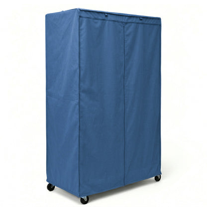 Storage Shelving Unit Cover, fits racks 48"W x 24"D x 72"H in Dusty Blue