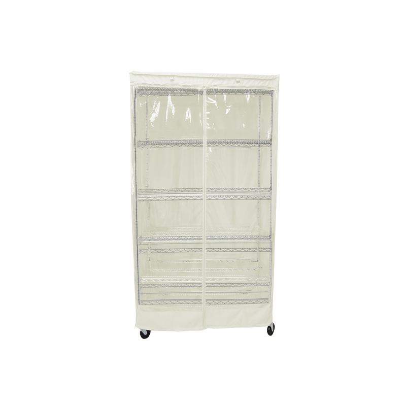 Wire Rack Shelving Covers - Clear Front Panel for Easy Storage View ...