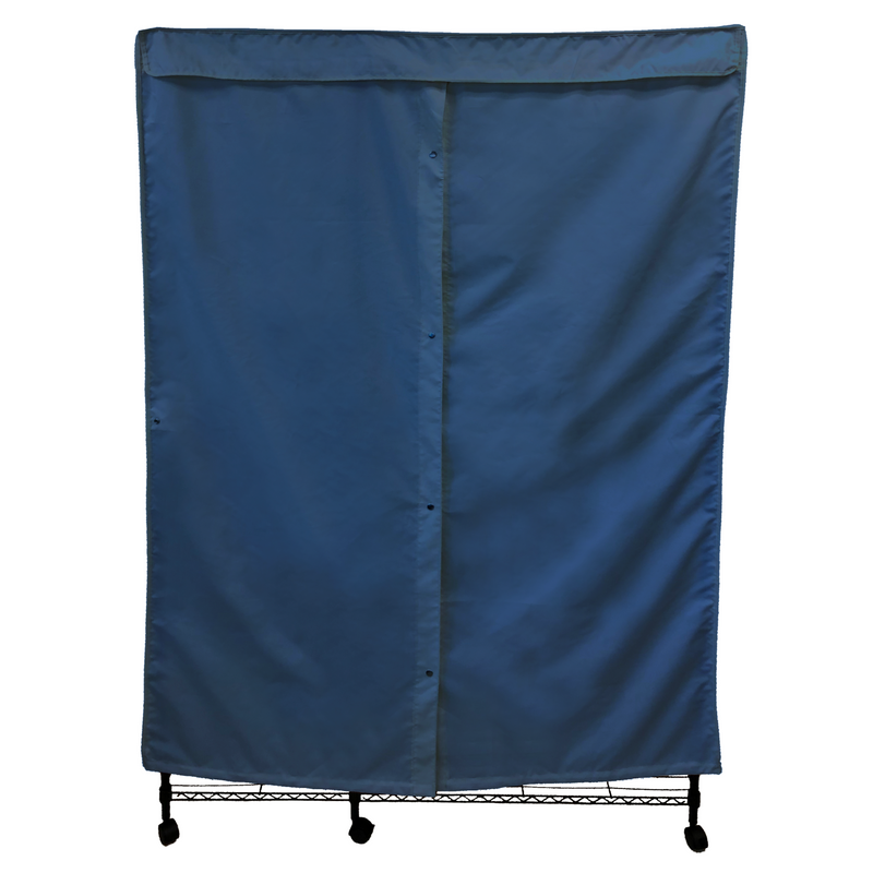 Portable Garment Rack Fabric Cover Navy Blue | Formosa Covers