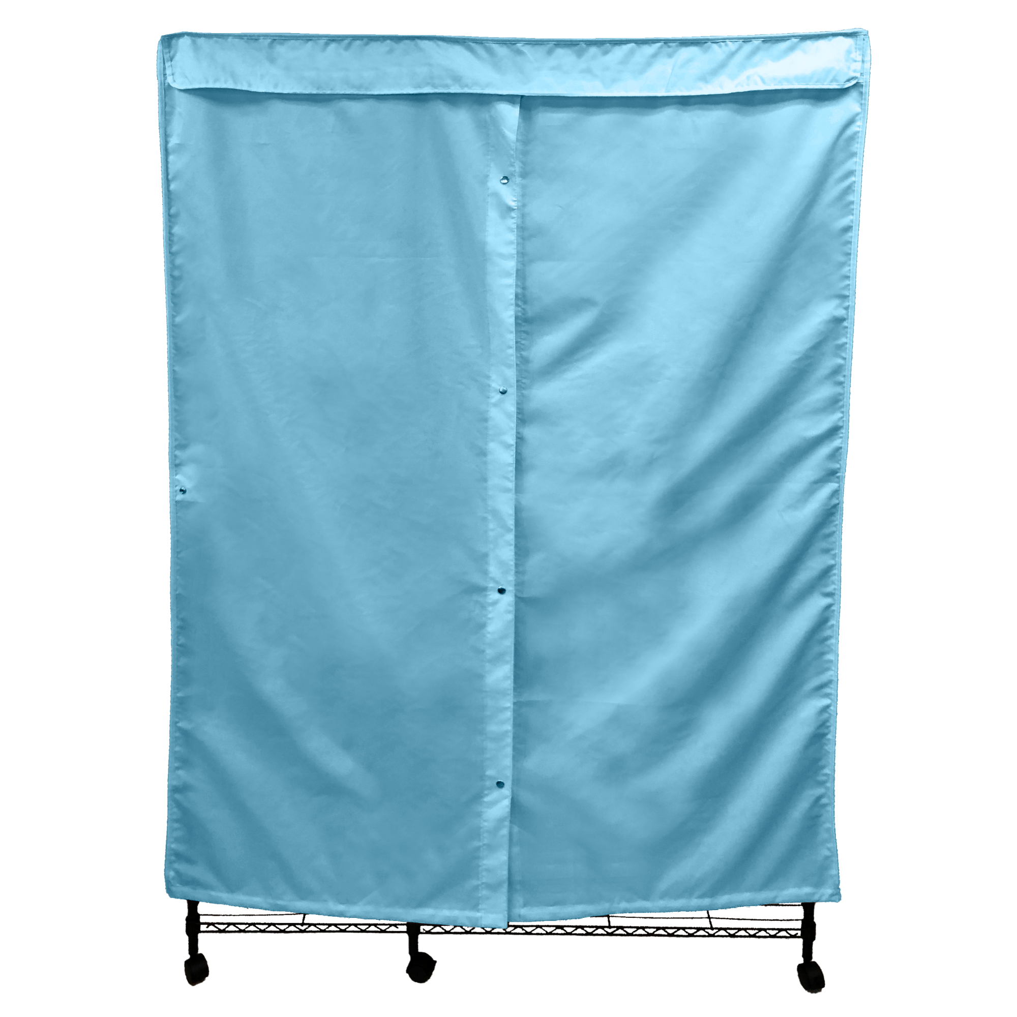 Blue Rack Cover Portable Garment Rack Fabric Cover Glacier Blue | Formosa Covers