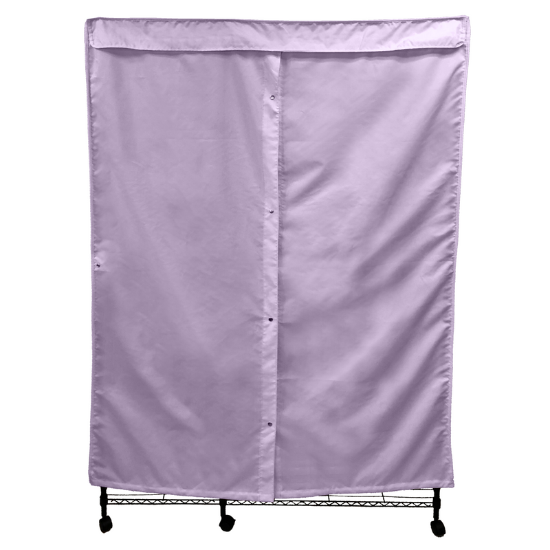 Portable Garment Rack Cover 48"W x 18"D x 75"H Lilac Purple