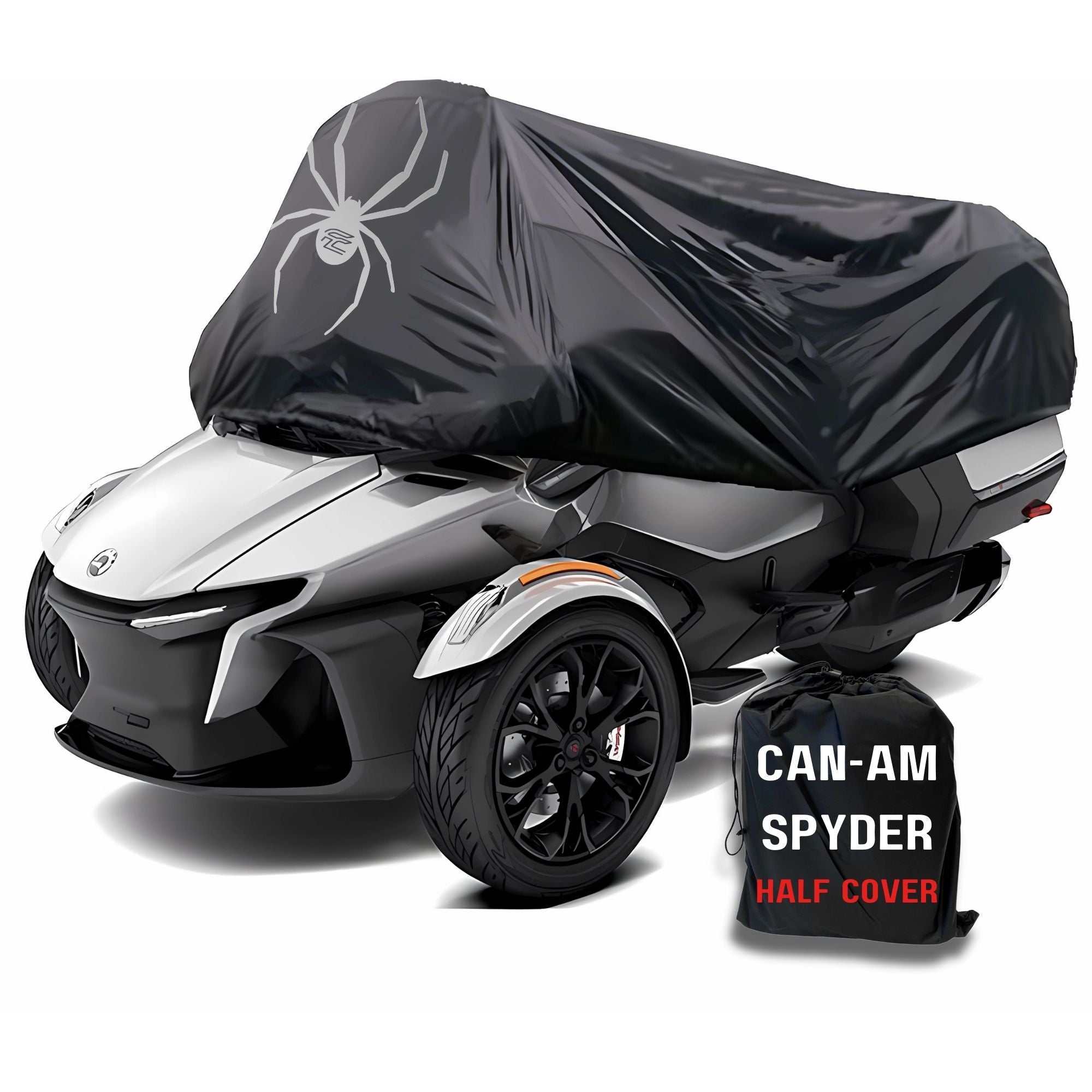Can-Am Spyder Tour Half Cover Heavy Duty Black Formosa Covers