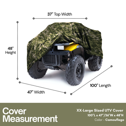 ATV Cover XXL Camouflage 100"L x 47"/36"W x 48"H - Formosa Covers