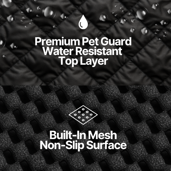 X-Large Car Seat Cover For Dogs and Pets 56"W Black