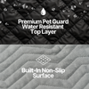 X-Large black car seat cover for pets with water-resistant top layer and non-slip surface.