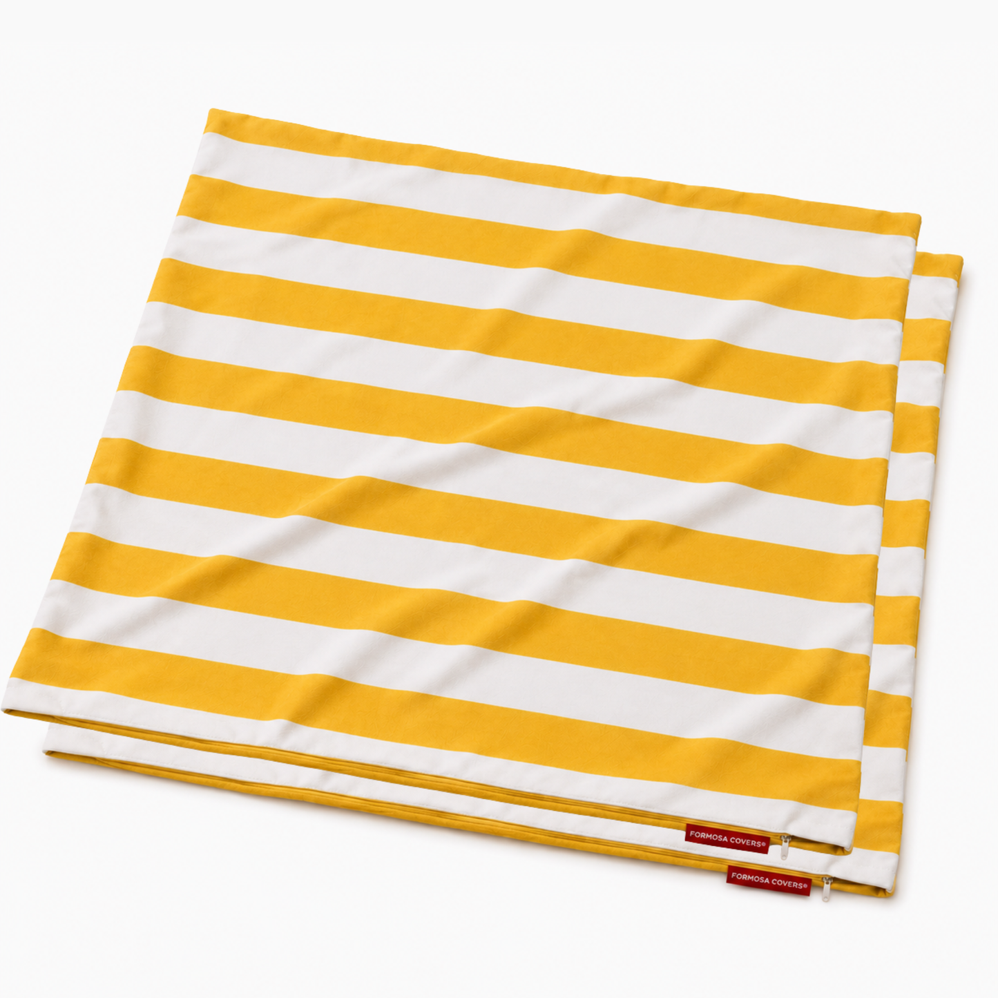 [SHIPS BY 6/16/26] Outdoor Patio Pillow Cover in Cabana Yellow Stripe Olefin (2 Pack)