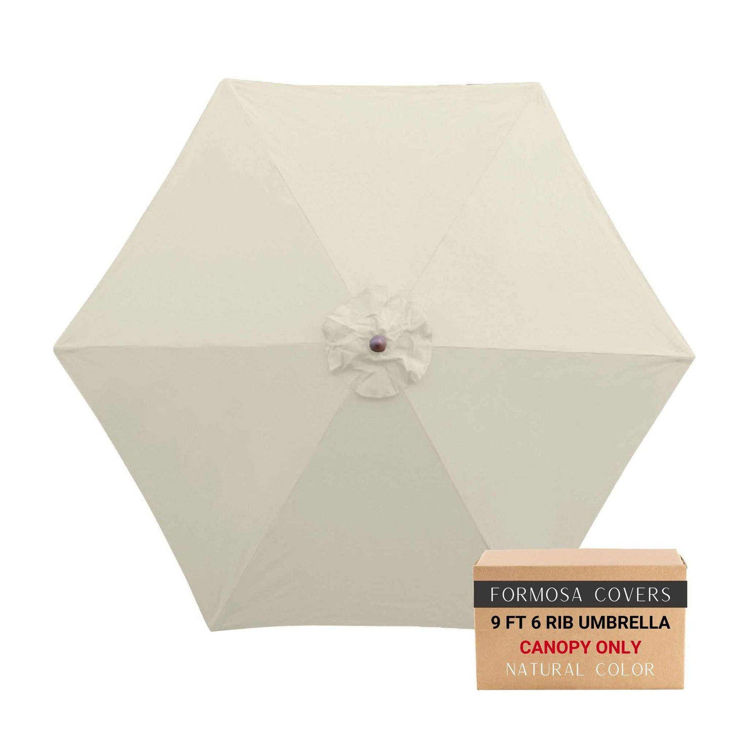 9ft Patio Umbrella Replacement Canopy 6 Rib