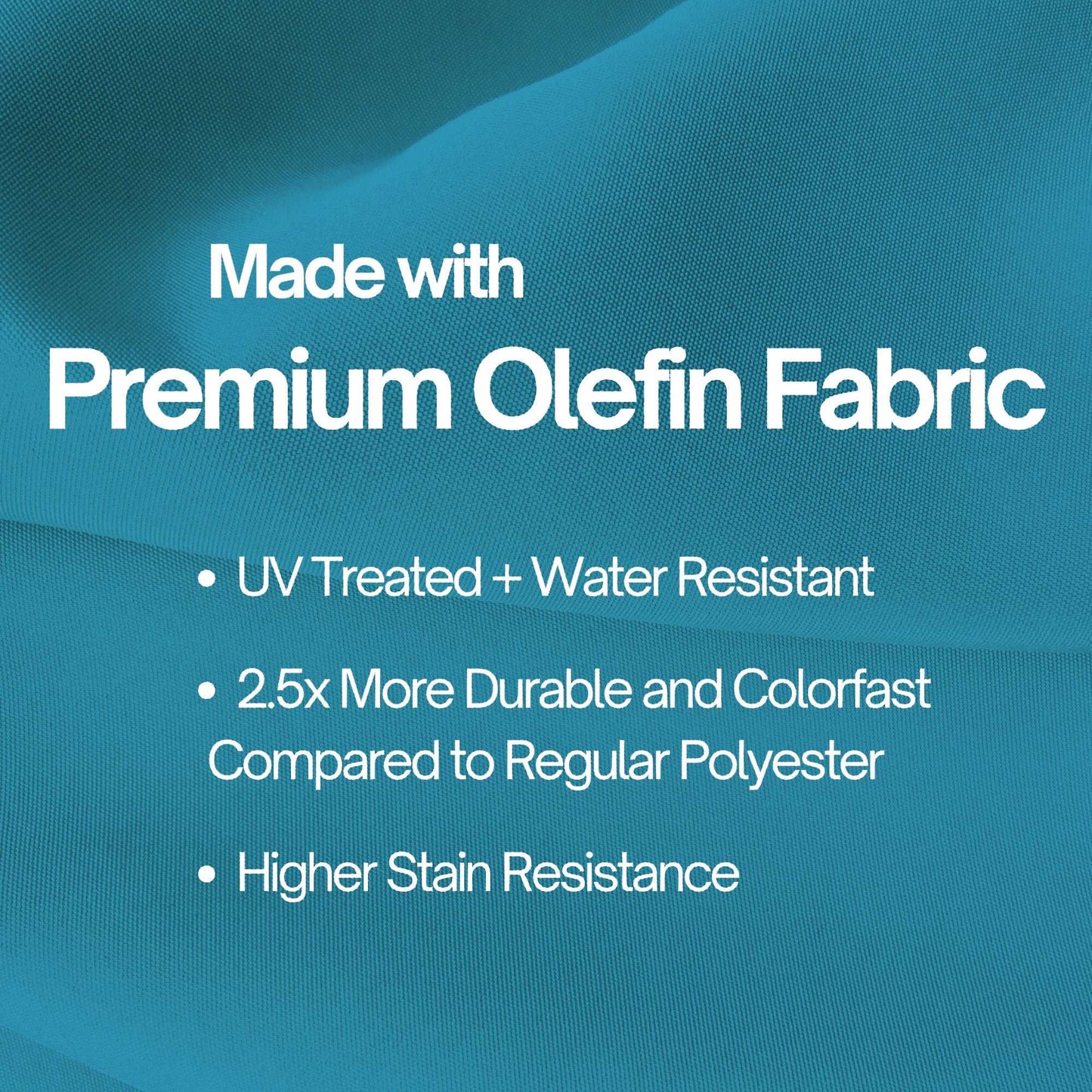 9ft Market Patio Umbrella 8 Rib Replacement Canopy Aqua Olefin