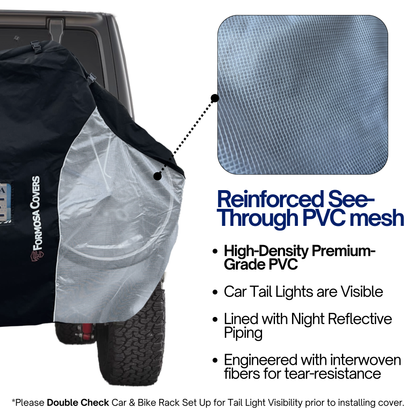 Dual Bike Rack Cover for Transport — Sport Edition (Fits 1–2 Bikes or E-Bikes) | Dual-Layer PU Fabric - Formosa Covers