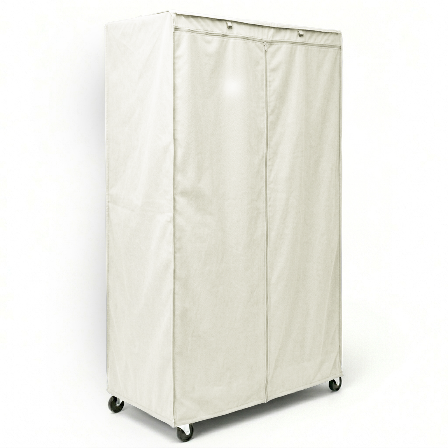 Storage Shelving Unit Cover, fits racks 48"W x 18"D x 72"H in Off White - Formosa Covers