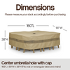 Patio Set Cover For Rectangular or Oval Table 160