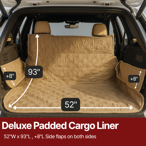 Deluxe Padded Cargo Liner  52"W x 93"L in Taupe - Formosa Covers
