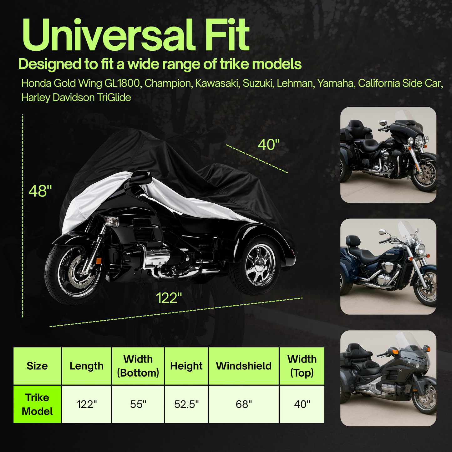 Motor Trike Cover - Formosa Covers