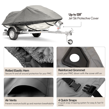 Jet Ski Personal Watercraft Cover fits up to 128"L - Formosa Covers