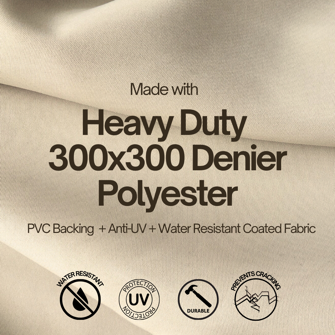 Island BBQ Outdoor Grill Cover 124"L x 44"D x 48"H Taupe