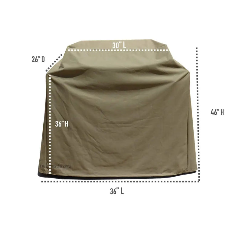 BBQ Outdoor Grill Cover 36L x 26D 46H Taupe - Covers | Fast