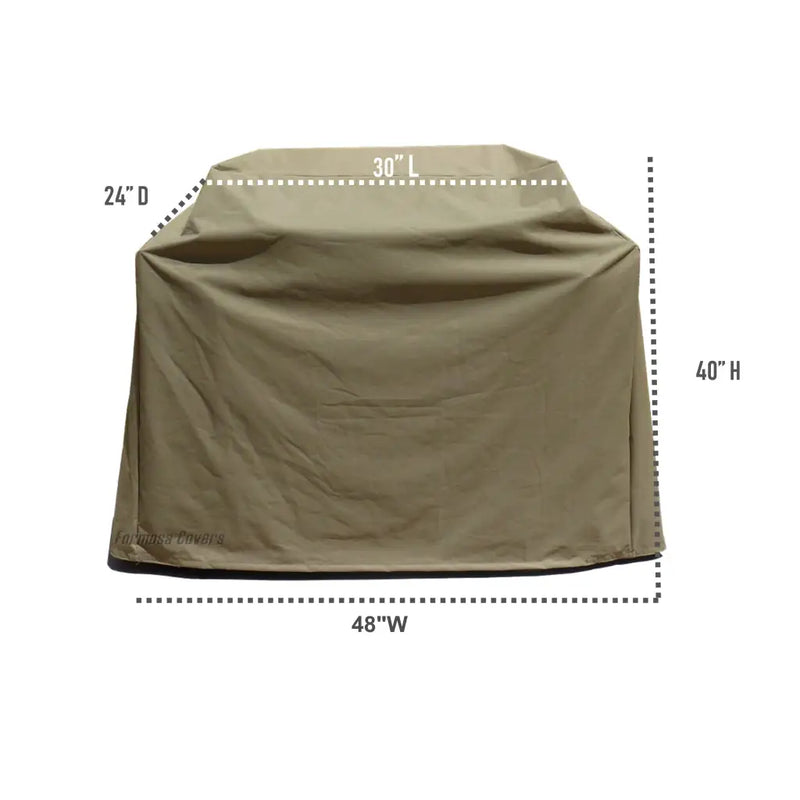 BBQ Outdoor Grill Cover 48L x 24D 40H Taupe - Covers | Fast