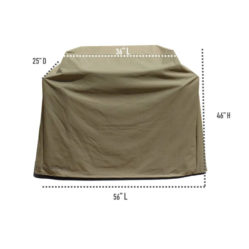BBQ Outdoor Grill Cover 56L x 25D 46H Taupe - Covers | Fast