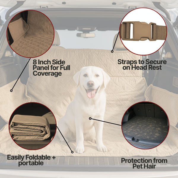 Deluxe Padded Cargo Liner  52"W x 93"L in Taupe