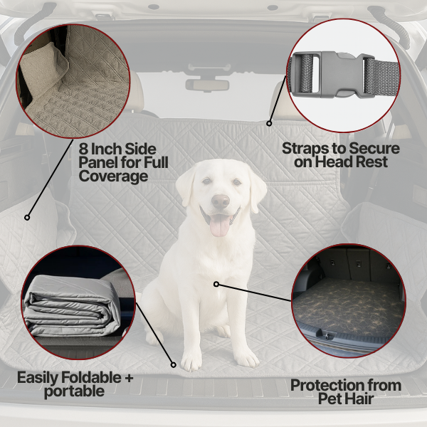 Deluxe Padded Cargo Liner  52"W x 93"L in Grey - Formosa Covers