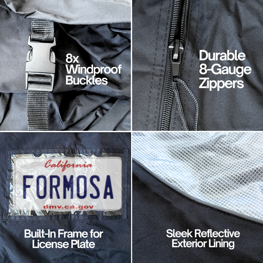 Dual Bike Rack Cover for Transport — Sport Edition (Fits 1–2 Bikes or E-Bikes) | Dual-Layer PU Fabric