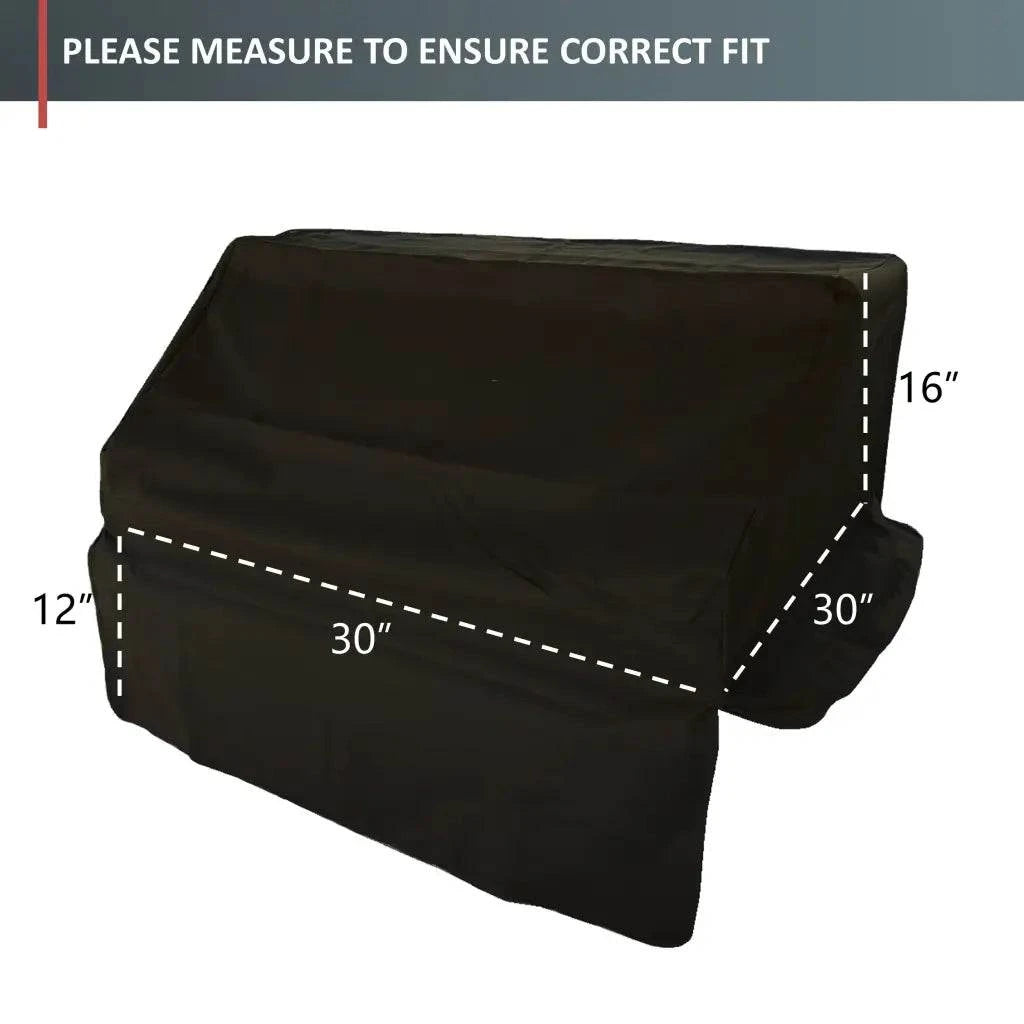 Built-In BBQ Outdoor Gas Grill Cover 30L x 30D 16H Black -