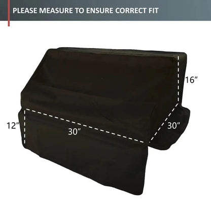 Built-In BBQ Outdoor Gas Grill Cover 30L x 30D 16H Black -