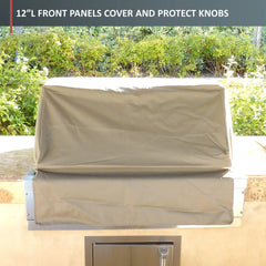 Built-In BBQ Outdoor Gas Grill Cover 33L x 30D 16H Taupe -