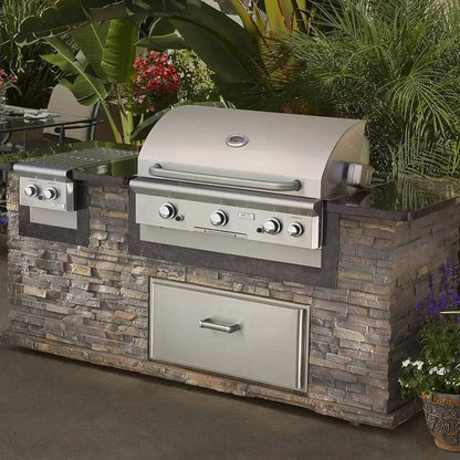 Built-In BBQ Outdoor Gas Grill Cover 45L x 30D 16H Taupe -