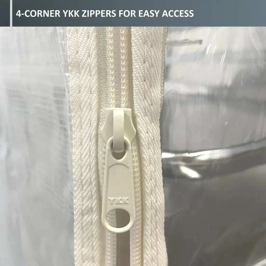 Bun Rack Cover 21W x 26.5D 33H All Clear PVC Panels - Fast