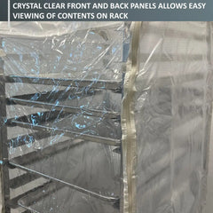 Bun Rack Cover 21W x 26.5D 33H All Clear PVC Panels - Fast