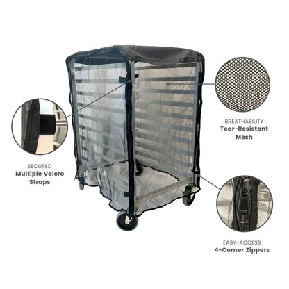 Bun Rack Cover 21W x 26.5D 33H Mesh Netting - Fast shipping