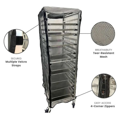 Bun Rack Cover 21W x 26.5D 63H Mesh Netting - Fast shipping