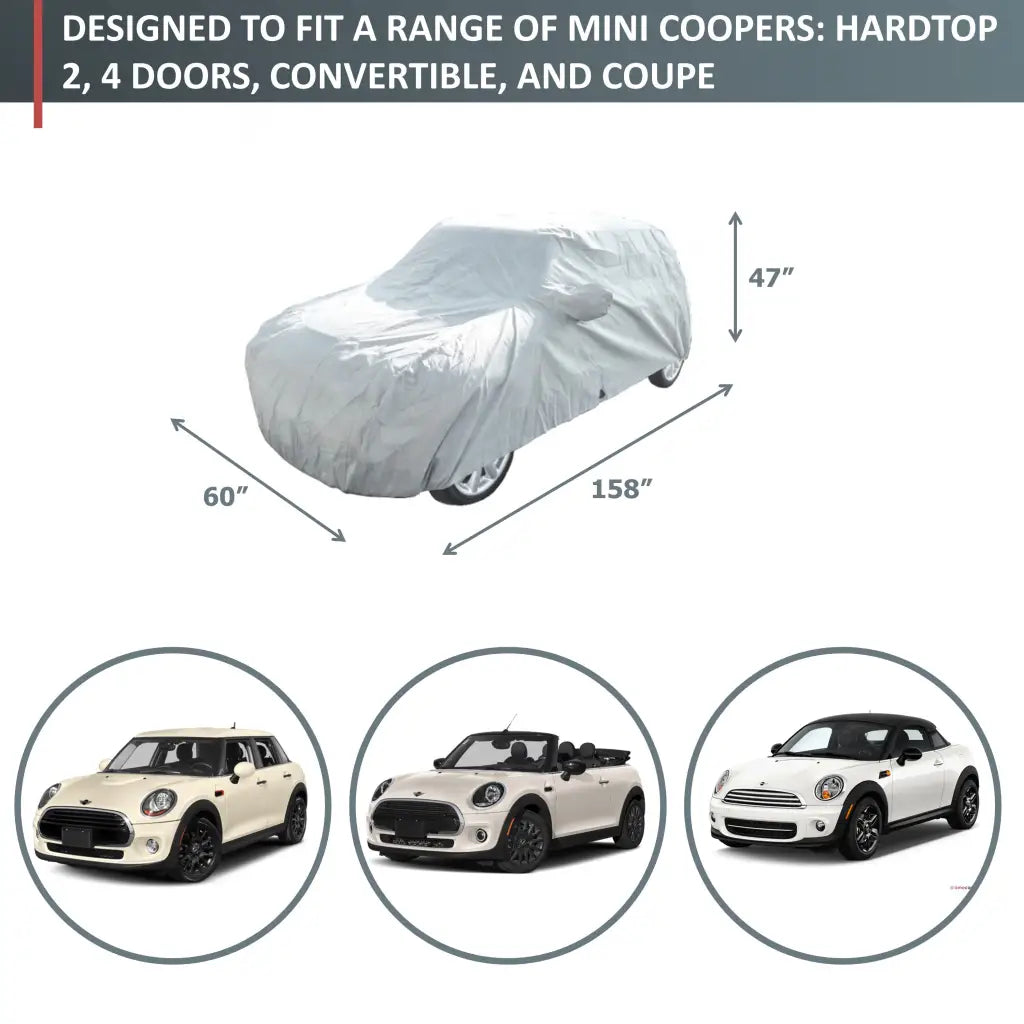 Perfect Fit Mini Car Cover - Indoor Silver Range