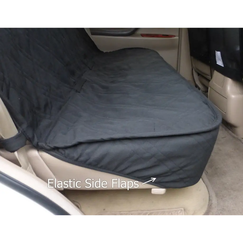 Car Seat Luxury Bench Cover For Dogs and Pets Black - Covers