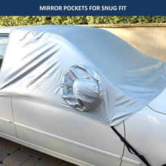 Car Snow and Windshield Sun Shade Half Top Cover fits Small